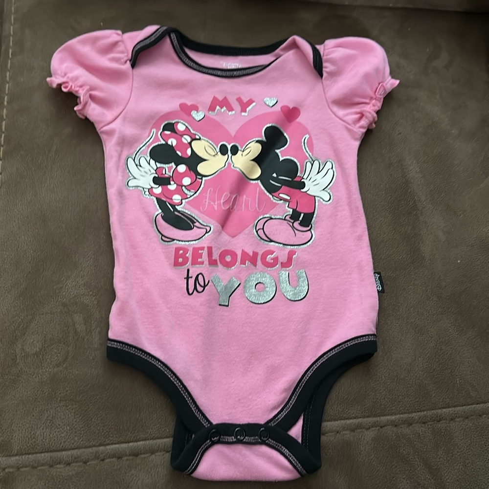 Disney Baby Mickey and Minnie onesie